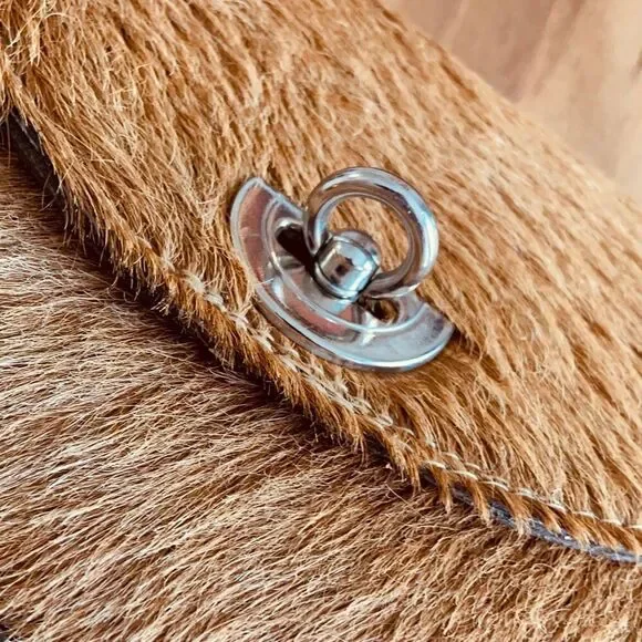 HAND TOOLED Leather Pony Hair Bag - Picture 12 of 14